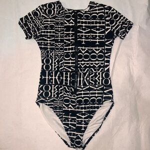 Michael Kors black-and-white bodysuit